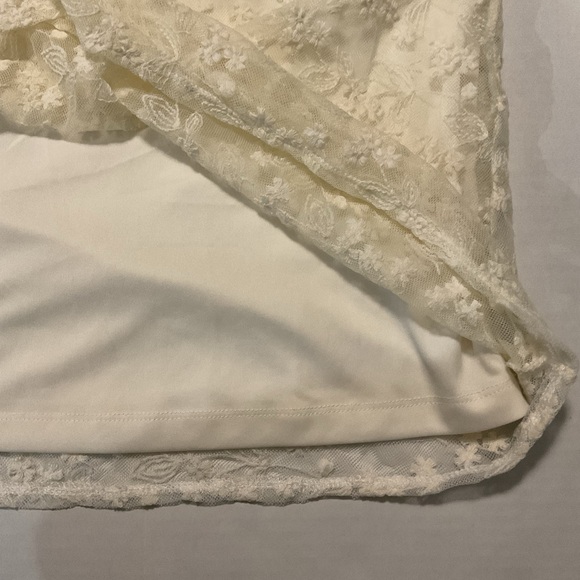 Indigo Soul Ivory Boho Lace Tunic Blouse Long Sleeve - Picture 9 of 10